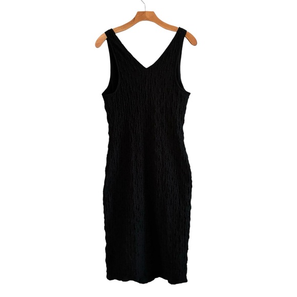 A NEW DAY Women’s Puckered Knit Midi Dresss Black M - Picture 6 of 9